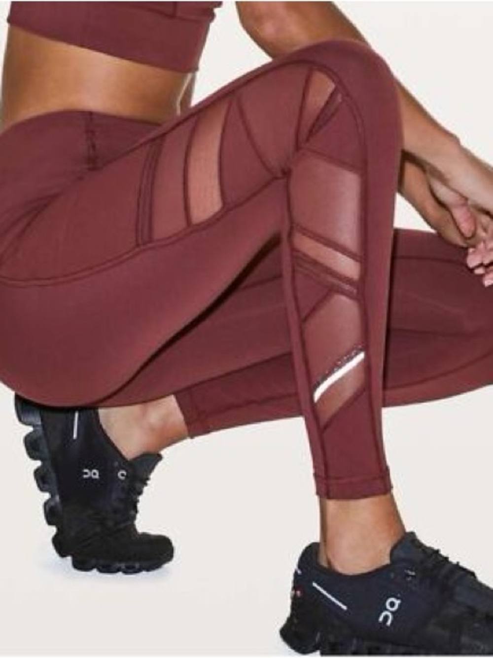 Lululemon Speed up tight mesh cut out leggings Y16